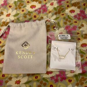 Kendra Scott Elisa Open Frame Crystal Necklace NWT